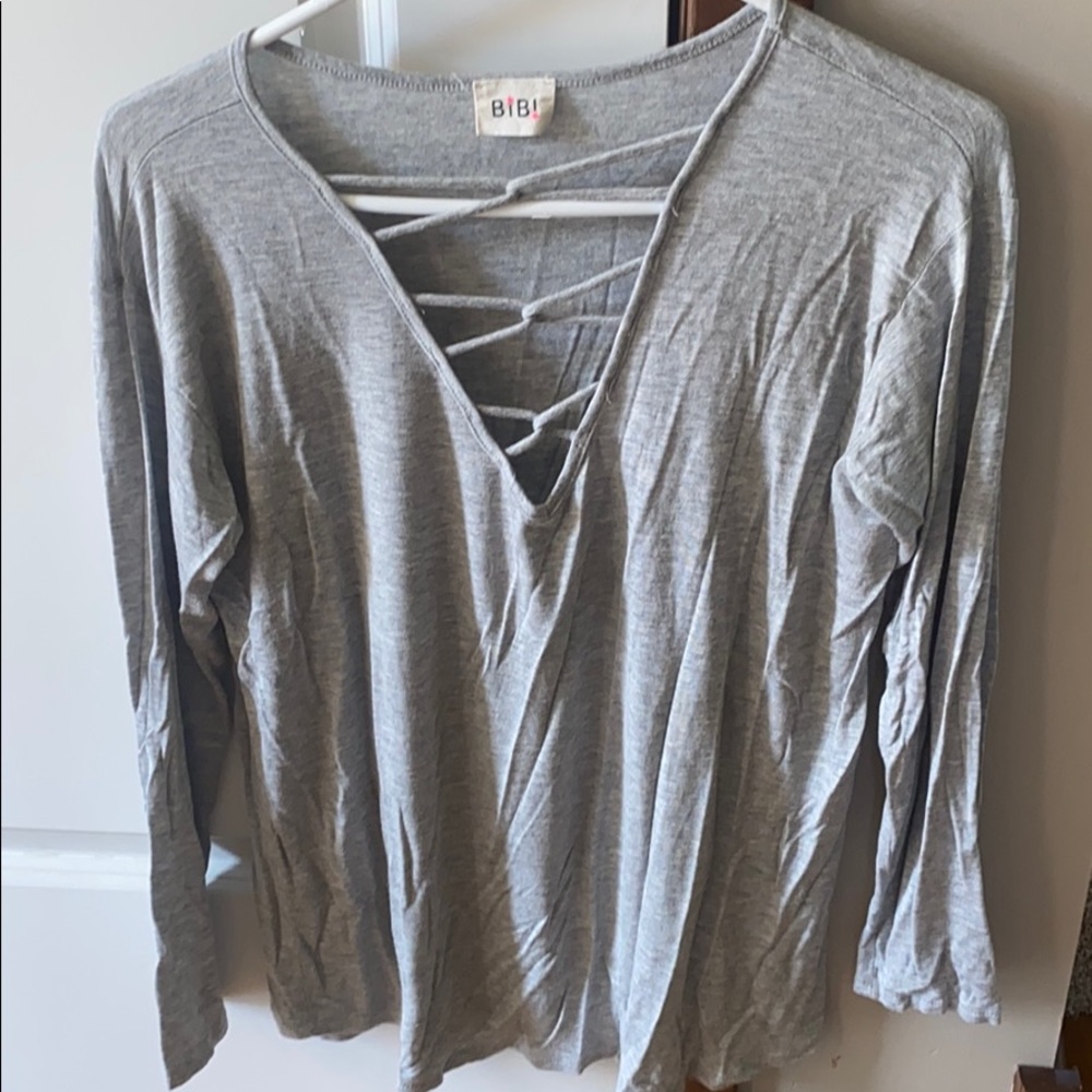 BIBI crisscross shirt